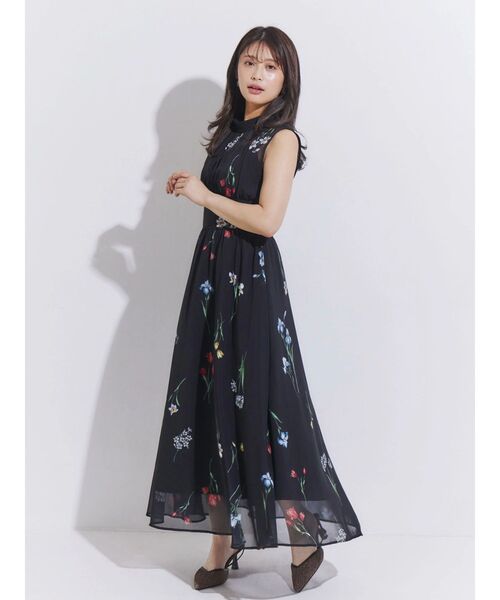 MERCURYDUO（マーキュリーデュオ） ワンピース 花柄バックレースアップ