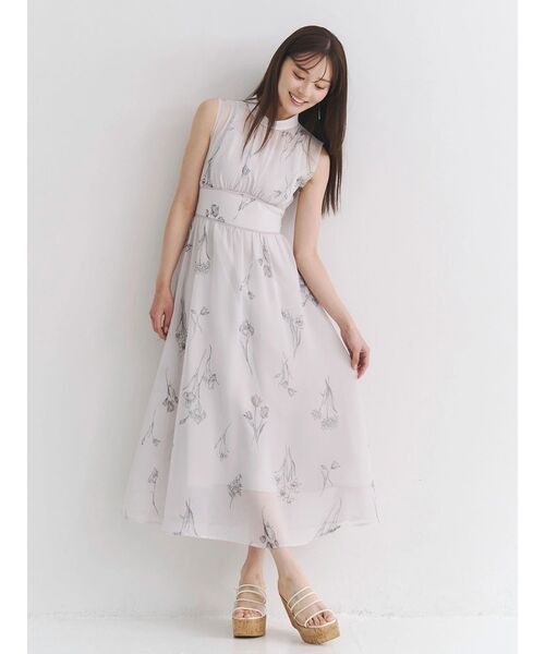 MERCURYDUO（マーキュリーデュオ） ワンピース 花柄バックレースアップ
