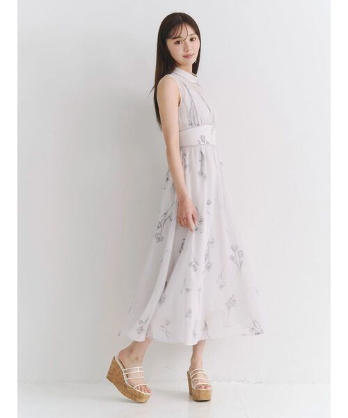 MERCURYDUO（マーキュリーデュオ） ワンピース 花柄バックレースアップ