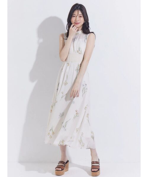 MERCURYDUO（マーキュリーデュオ） ワンピース 花柄バックレースアップ