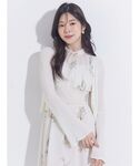 ワンピース 花柄バックレースアップワンピースの詳細画像5