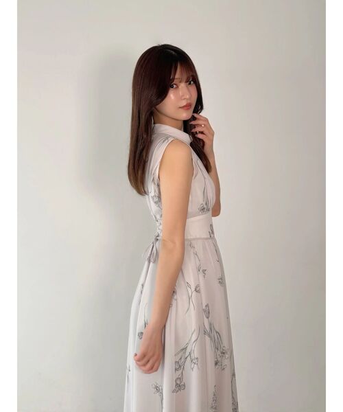 MERCURYDUO（マーキュリーデュオ） ワンピース 花柄バックレースアップ