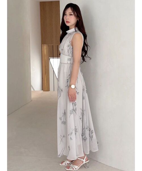 MERCURYDUO（マーキュリーデュオ） ワンピース 花柄バックレースアップ