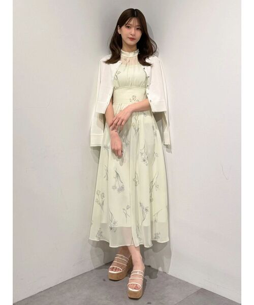 新品✨【 マーキュリーデュオ 】ロング レース キャミワンピース 刺繍花柄 M 新品✨【 マーキュリーデュオ 】ロング レース キャミワンピース 刺繍