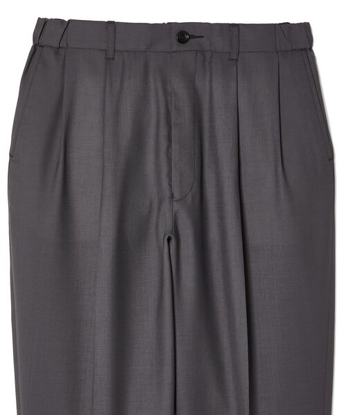 ワイドパンツ スラックス 2TUCK TROUSERS メンズ レディースの画像