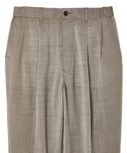 ワイドパンツ スラックス 2TUCK TROUSERS メンズ レディースの画像