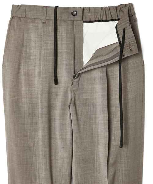 ワイドパンツ スラックス 2TUCK TROUSERS メンズ レディースの画像