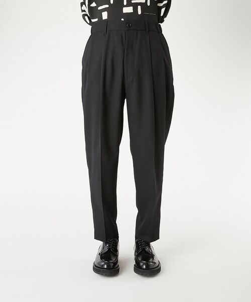 ワイドパンツ スラックス 2TUCK TROUSERS メンズ レディースの画像