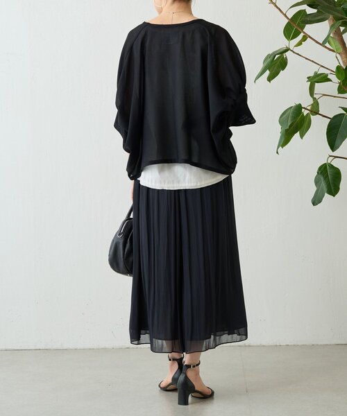 ビアズリー　ジレ BEARDSLEY（ビアズリー） ベスト ジレ シアーギャザードルマンハオリ