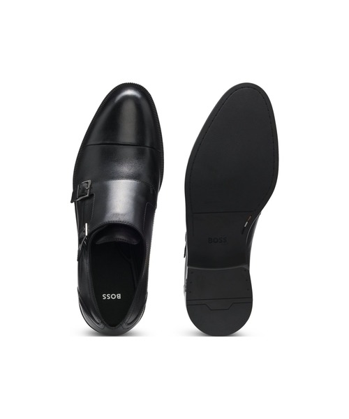 HUGO BOSS ダブルモンク　シューズ BOSS（HUGO BOSS） 革靴 ビジネスシューズ レザー モンクシューズ