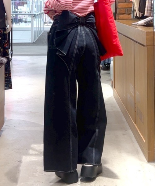 「RODEO CROWNS WIDE BOWL」 デニムパンツ SMALL ワンウォッシュ レディース