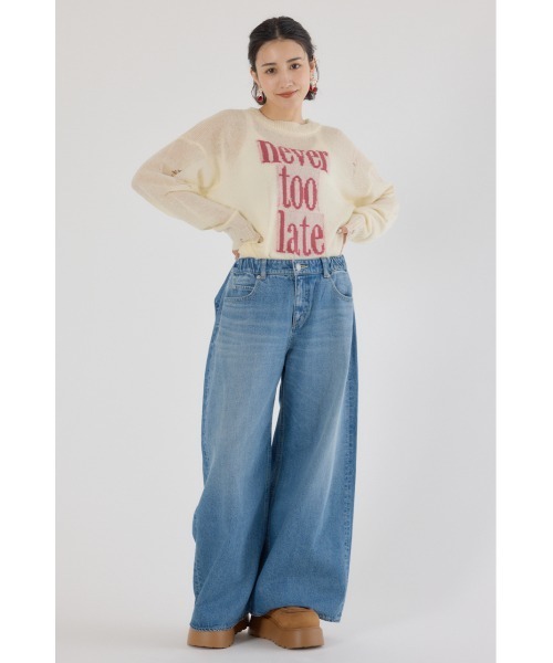 「RODEO CROWNS WIDE BOWL」 デニムパンツ SMALL ワンウォッシュ レディース