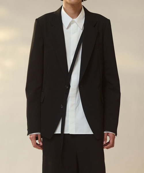 ジャケット テーラードジャケット 「UJOH HOMME/ウジョーオム」2BS Trim Belt JKT メンズの画像