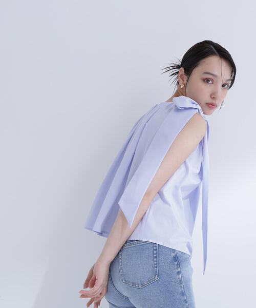 ブラウス シャツ 「sweet掲載」「ちょうど、いい服」ときめきリボンブラウス レディースの画像