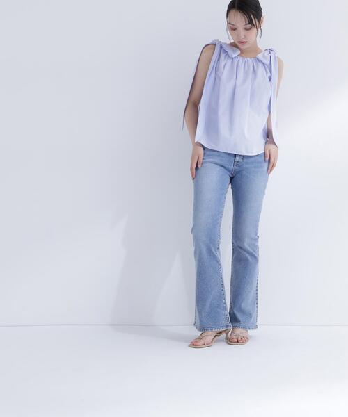 ブラウス シャツ 「sweet掲載」「ちょうど、いい服」ときめきリボンブラウス レディースの画像