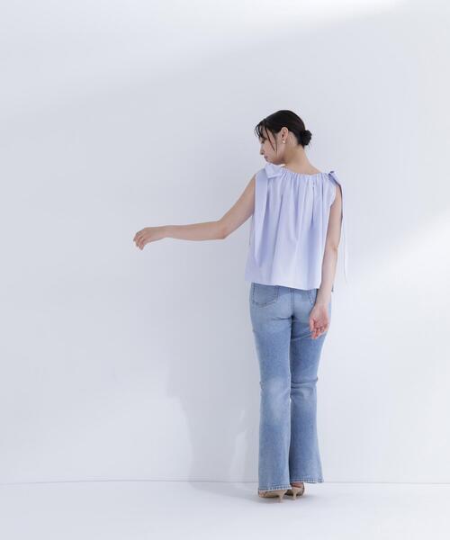 ブラウス シャツ 「sweet掲載」「ちょうど、いい服」ときめきリボンブラウス レディースの画像