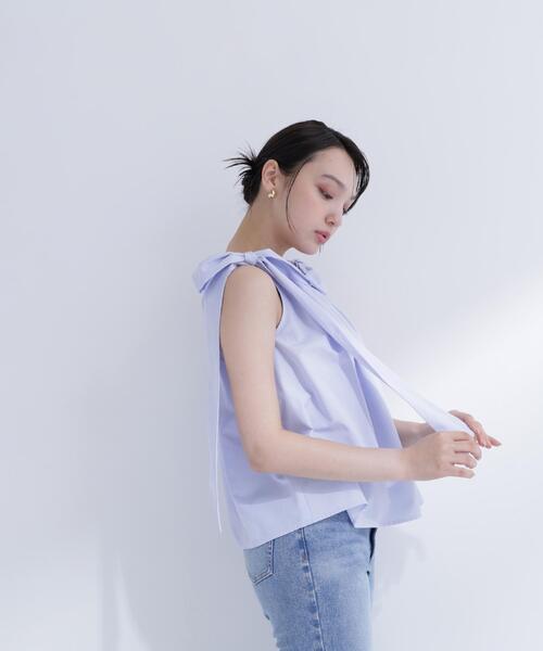 ブラウス シャツ 「sweet掲載」「ちょうど、いい服」ときめきリボンブラウス レディースの画像