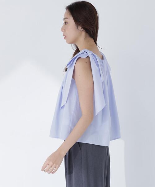 ブラウス シャツ 「sweet掲載」「ちょうど、いい服」ときめきリボンブラウス レディースの画像