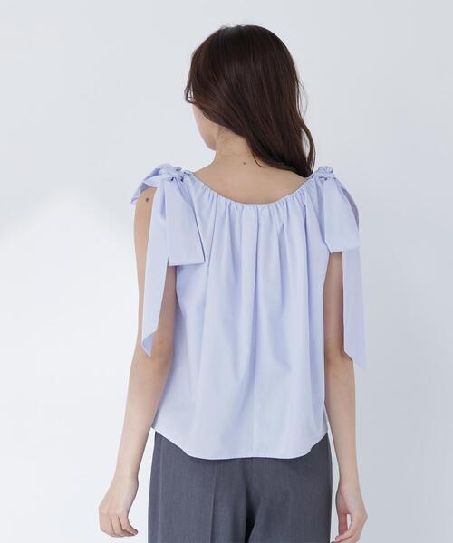 ブラウス シャツ 「sweet掲載」「ちょうど、いい服」ときめきリボンブラウス レディースの画像