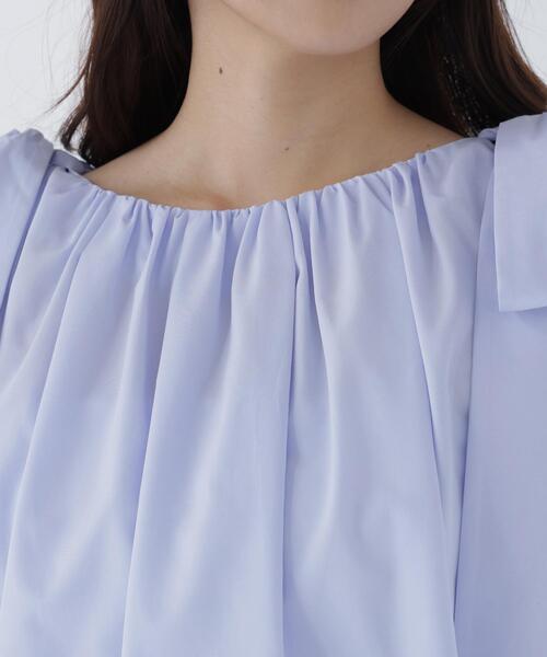 ブラウス シャツ 「sweet掲載」「ちょうど、いい服」ときめきリボンブラウス レディースの画像