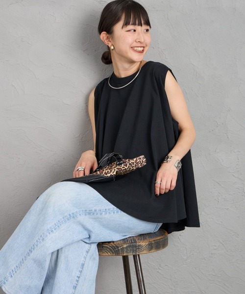 ORCIVAL（オーシバル） tシャツ ノースリーブデザイン Tシャツ 