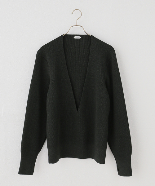 IENA（イエナ） ニット セーター PURLAM/プラム AZE Deep-Vneck L/S PO