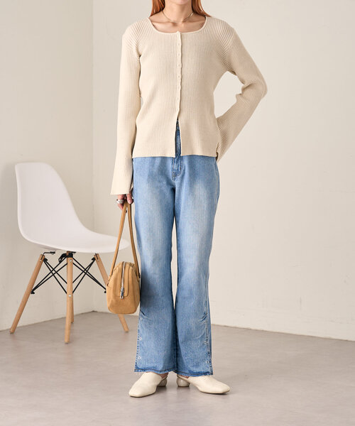 「Kastane」 デニムパンツ 1 ブルー レディース_画像5