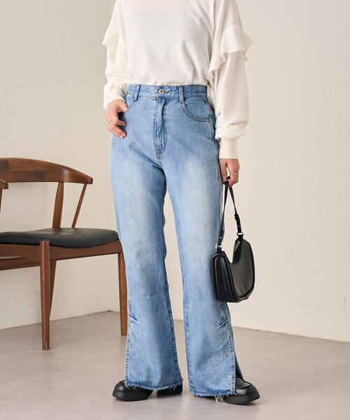 「Kastane」 デニムパンツ 1 ブルー レディース_画像7