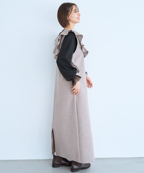 「mil」 ノースリーブワンピース X-SMALL ブラック レディース_画像9