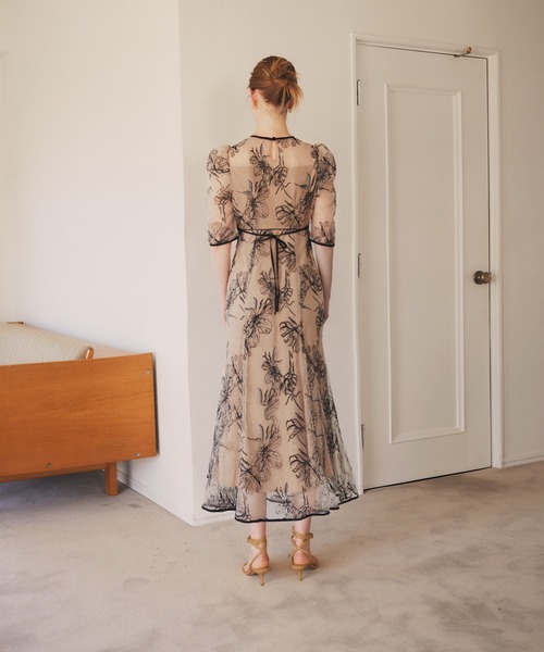 「Leja」 半袖ワンピース SMALL ベージュ レディース_画像9