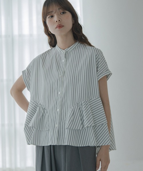 URBAN RESEARCH Sonny Label ブラウス シャツ 「WEB限定」バンドカラー