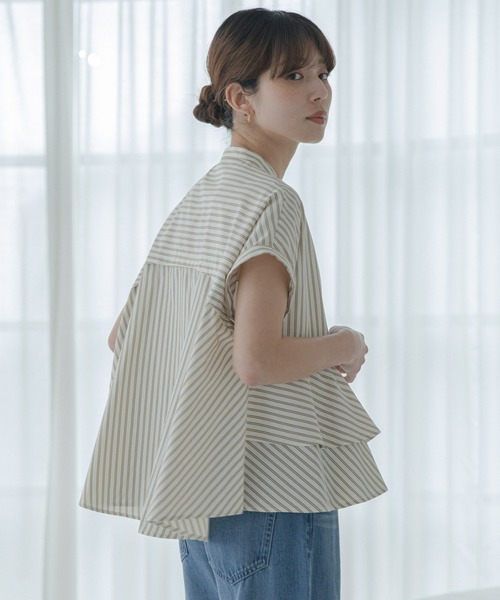 URBAN RESEARCH Sonny Label ブラウス シャツ 「WEB限定」バンドカラー