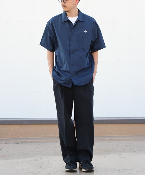 「DANTON」 半袖シャツ 38 ダークベージュ メンズ_画像6