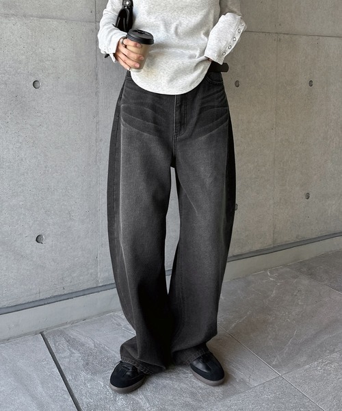 「andme」 デニムパンツ M ブルー レディース_画像2