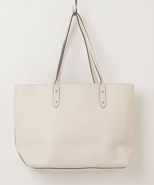 COACH トートバッグ シグネチャー ベージュ A4可 チャーム付き COACH 