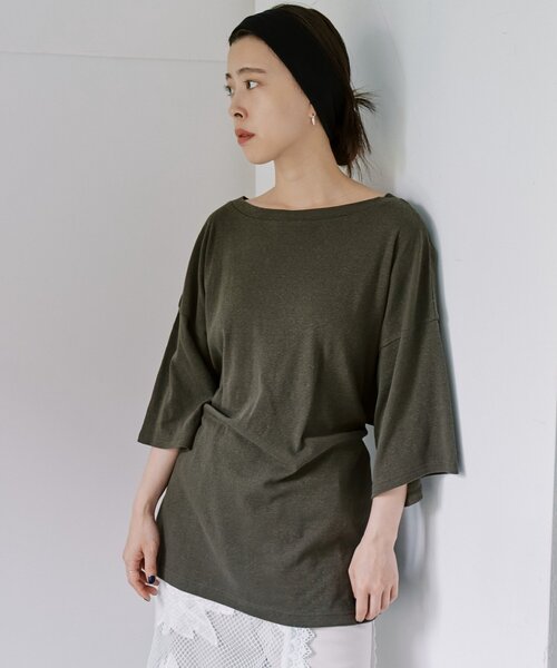 tシャツ スラブコットンBIGTee レディースの画像