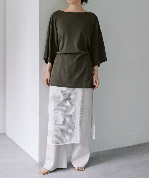 tシャツ スラブコットンBIGTee レディースの画像