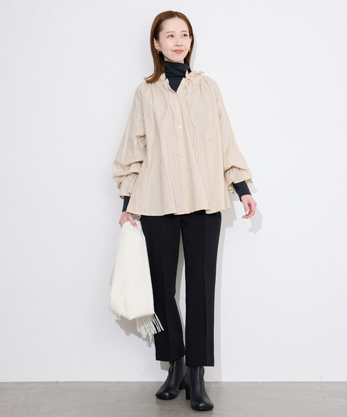 「SLOBE IENA」 長袖ブラウス FREE サックスブルー レディース_画像5