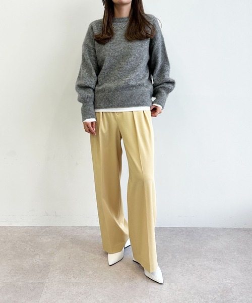 「N.O.R.C」 スラックス M ネイビー レディース_画像9