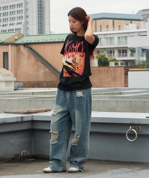 ROOP TOKYO tシャツ KORN/コーン UNISEX T-SHIRT: SHADOW PLAYGROUND