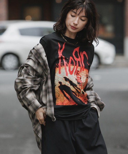 ROOP TOKYO tシャツ KORN/コーン UNISEX T-SHIRT: SHADOW PLAYGROUND