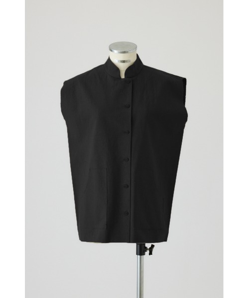RIM.ARK ベスト ジレ 夏 Linen mix box vest(リネンミックスボックス