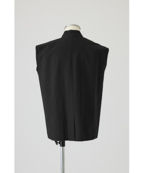 RIM.ARK ベスト ジレ 夏 Linen mix box vest(リネンミックスボックス