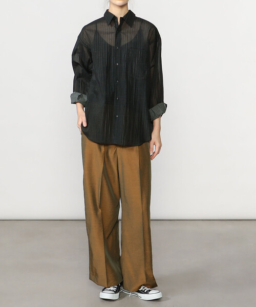 「Bshop」 長袖シャツ WOMENS ホワイト系その他 レディース_画像4