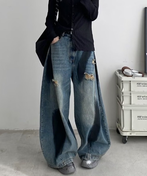 「MGV」 デニムパンツ MEDIUM ブルー メンズ_画像4