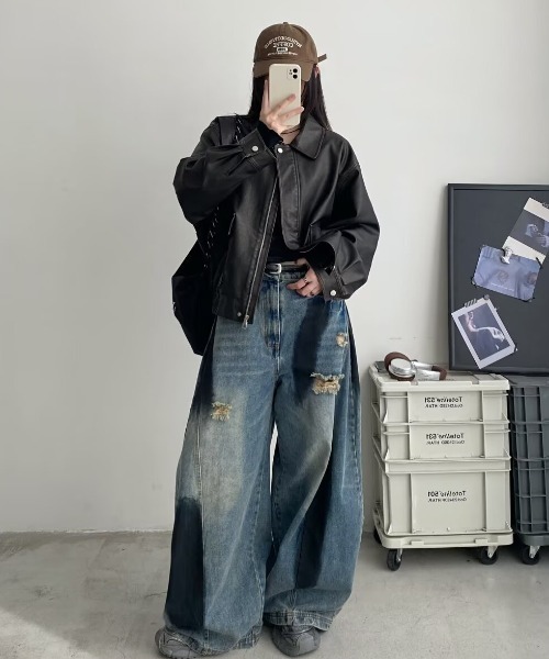 「MGV」 デニムパンツ MEDIUM ブルー メンズ_画像5