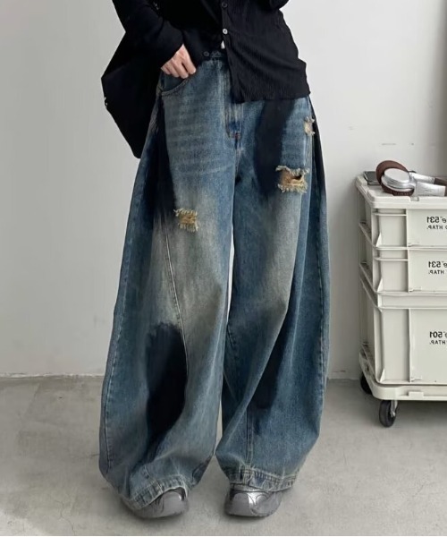 「MGV」 デニムパンツ MEDIUM ブルー メンズ_画像8