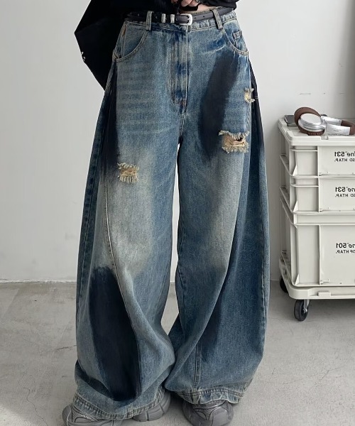 「MGV」 デニムパンツ MEDIUM ブルー メンズ_画像9