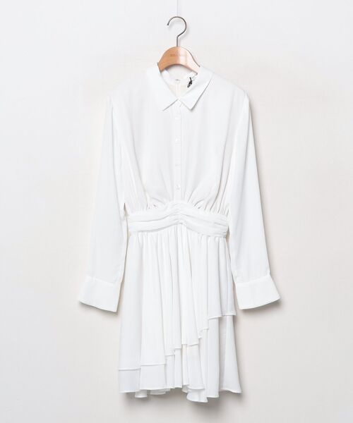 Her lip to シャツワンピース ホワイト Her lip to シャツワンピース S ホワイト レディース : ZOZOTOWN Yahoo