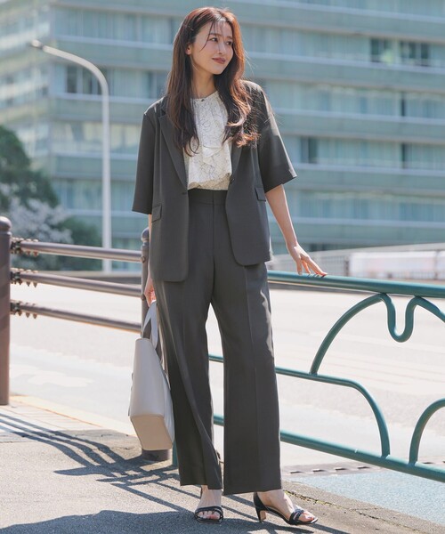 「ANY SIS」 パンツ SMALL グレー レディース_画像2